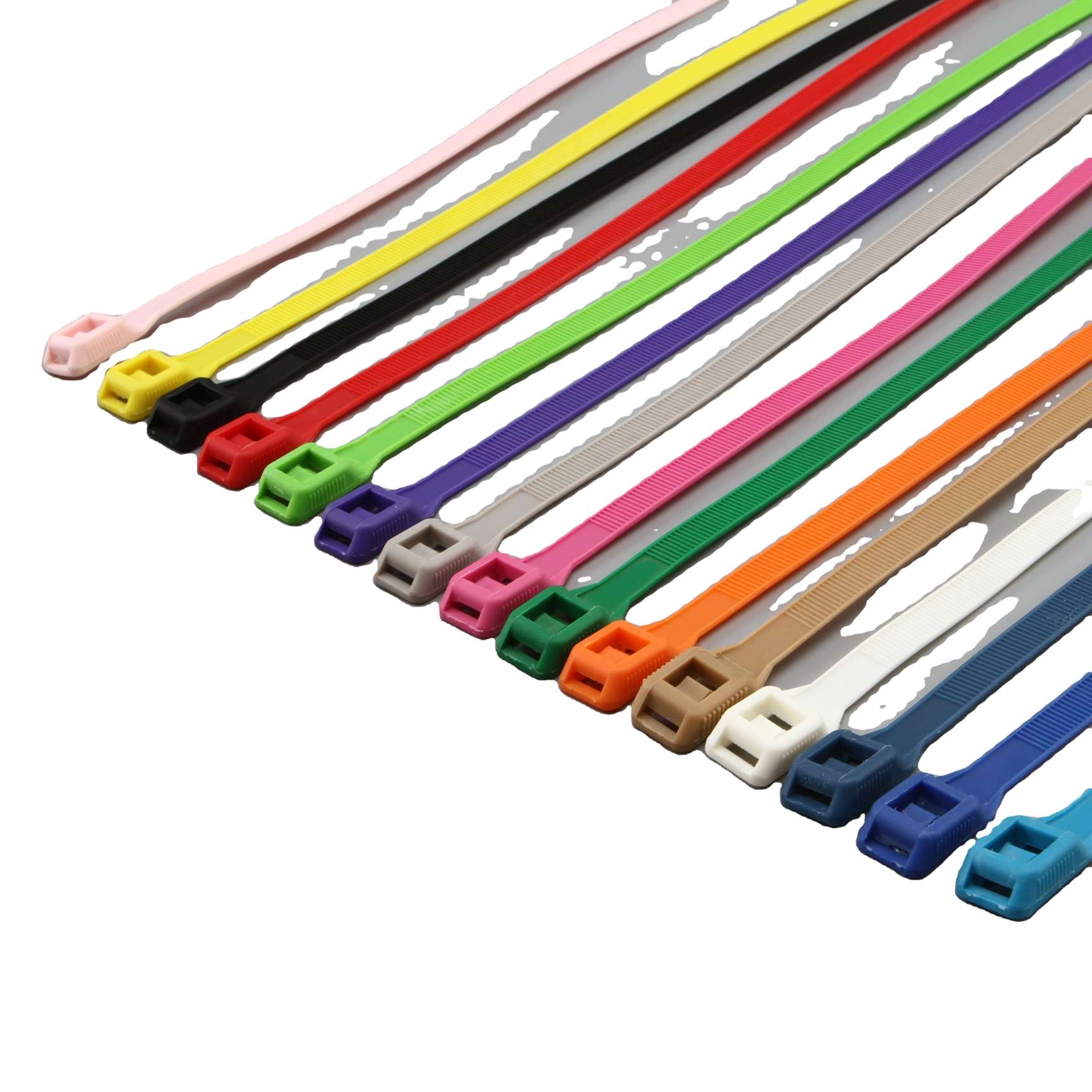 Beaded nylon cable ties